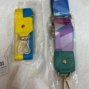Two Erin Condren Vibrant Bag Straps Set NWT